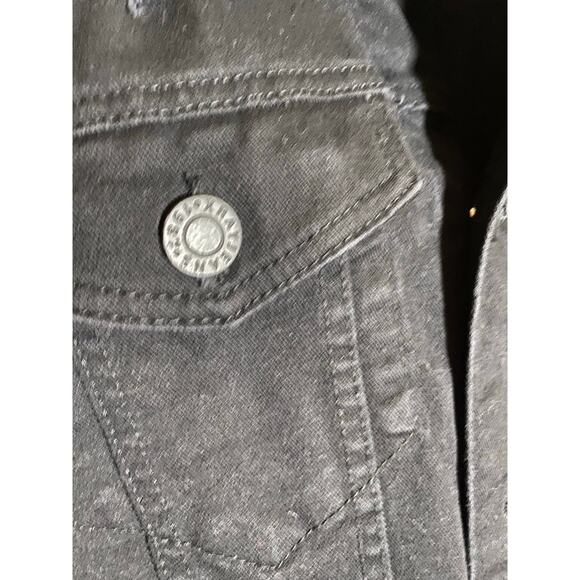 XRAY JEANS Men’s black denim Distressed jacket SZ XL - Picture 3 of 7